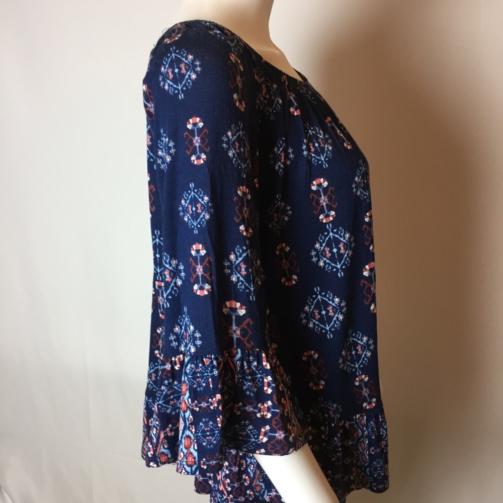 Style & Co. Size Small Ruffle Sleeve Top - Picture 2 of 5